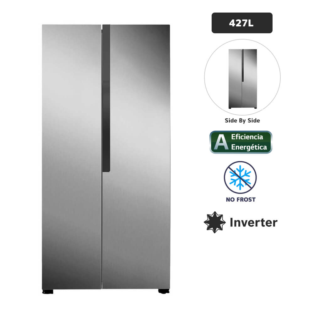 Refrigeradora HISENSE 427L No Frost RS3P428NEDA Gris