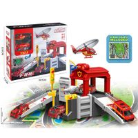 Play Set Garaje Parking Bombero JIN MEI TAI 660-S06