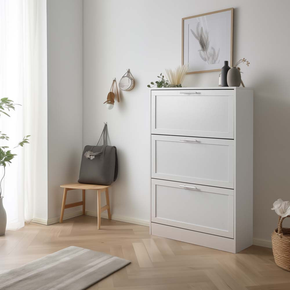 Zapatera VIVA HOME Venecia 3 Cajones Blanco