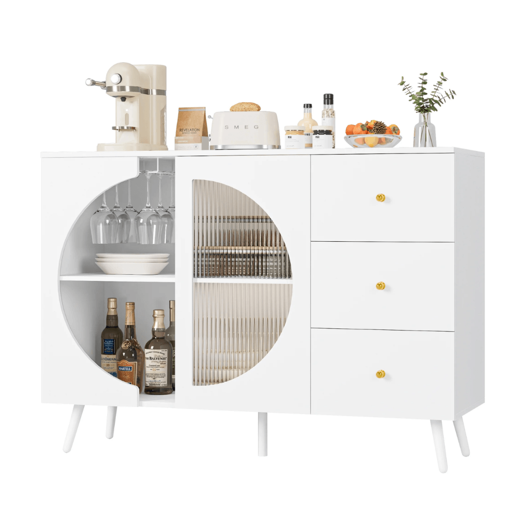 Aparador Vitrina Rodric Blanco Muebles Bonno