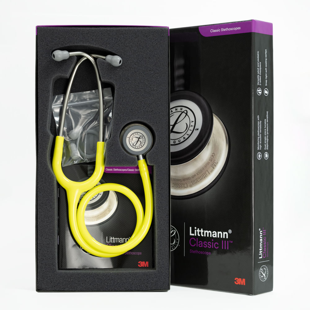 Estetoscopio Littmann® Classic III™ Lima Limón Código 5839