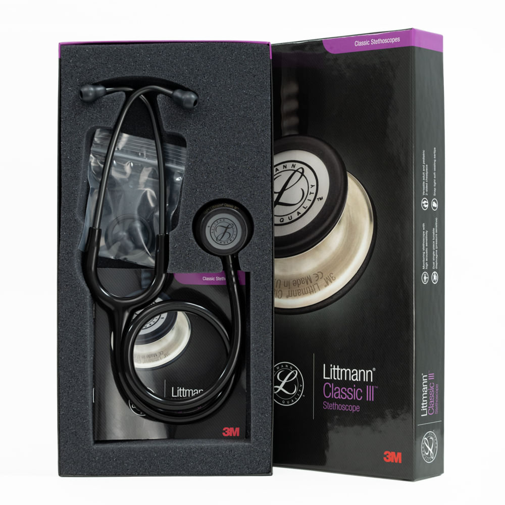 Estetoscopio Littmann® Classic III™ Negro Humo Código 5811