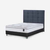 Dormitorio Art 4 2 Plazas + Respaldo Issey Azul