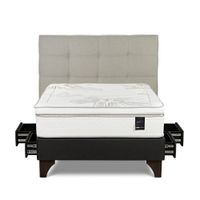 Dormitorio Con Cajones Art 4 2 Plazas Issey Niebla