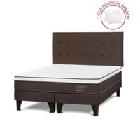 Dormitorio Europeo Path Queen + 2 Almohadas + Respaldo West