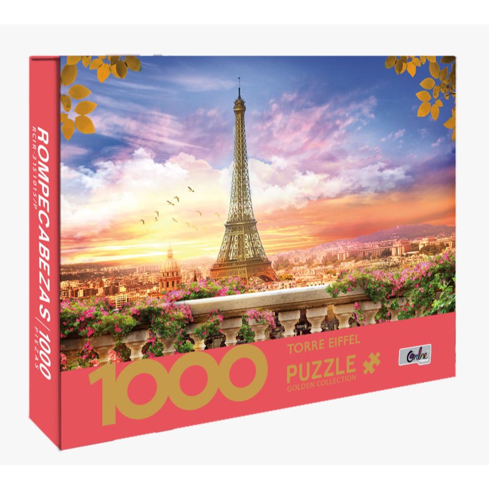 Umeki bobina tomar Rompecabezas X 1000 Pzas Torre Eiffel - Promart