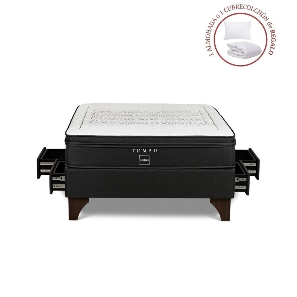 Cama Europea con Cajones Tempo 2 Plazas