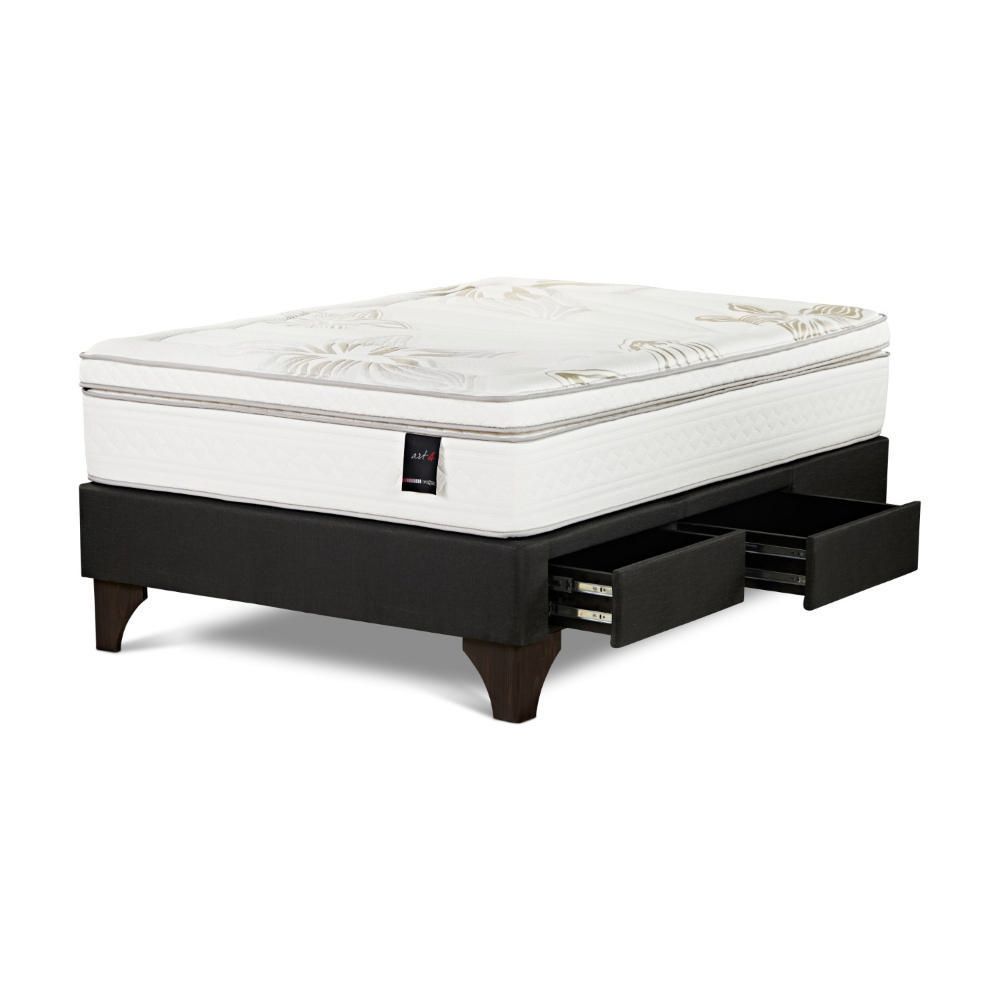 Cama Europea con Cajones Art 4 2 Plazas