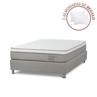 Cama Box Tarima Path 2 Plazas + 2 Almohadas