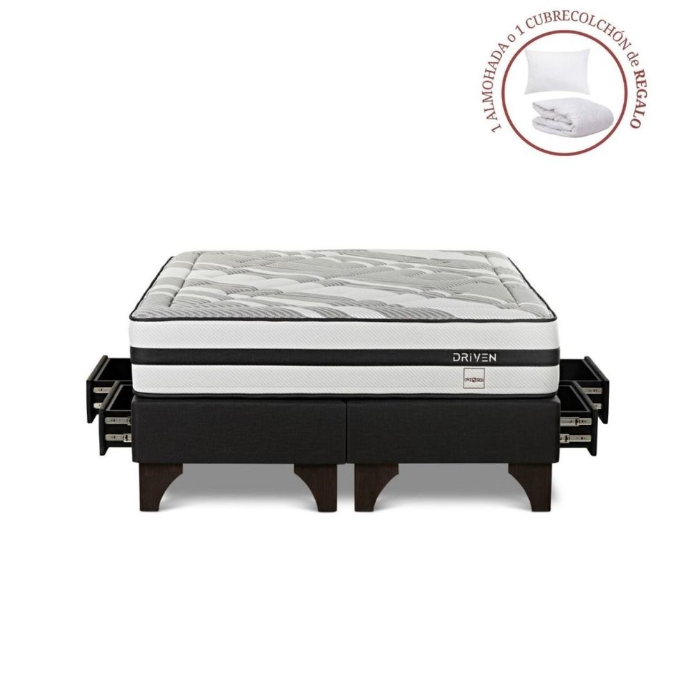 Cama Europea con Cajones Driven Queen