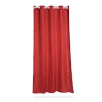 Cortina de Tela Poliéster Orange Rojo Cerezo 140x250cm