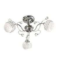 Lámpara Colgante Orange Ivania 3 Luces E27 Cromo