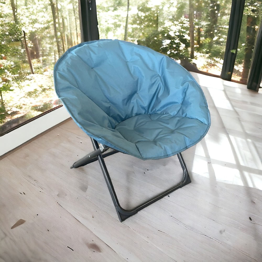 Silla de Exterior Orange Moon Azul Caribe Poliéster Resistente