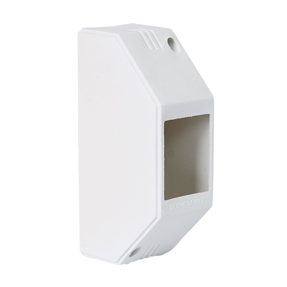 Caja Movil Rectangular Polipropileno Blanco Werken Modelo Adosable 4.5x7x13.6cm