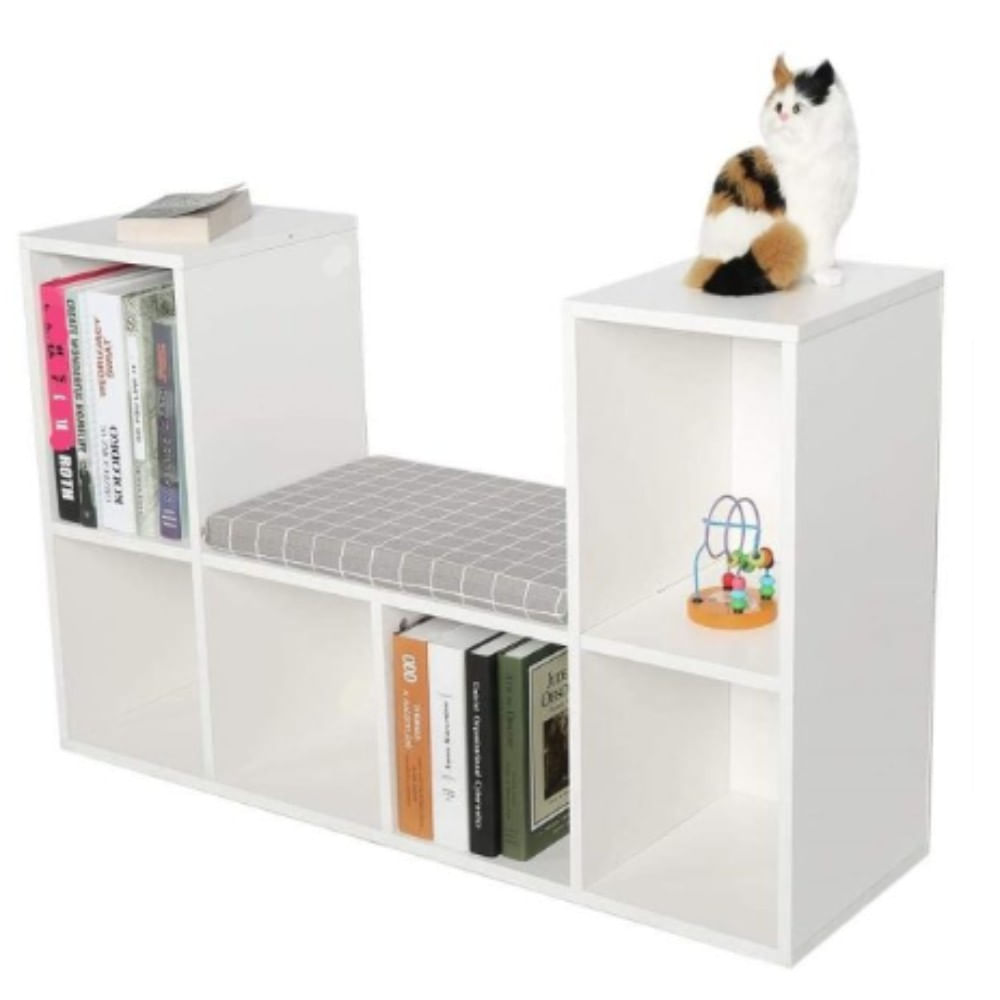 Librero Nacion Muebles Julia Color Blanco