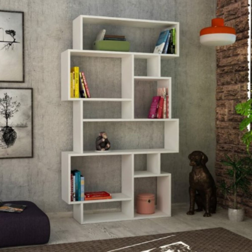 Librero Nacion Muebles Lia Color Blanco