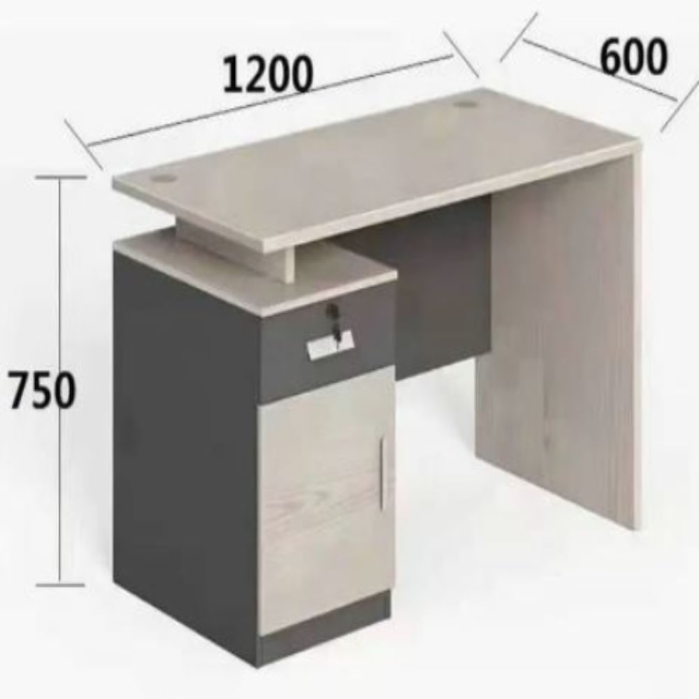 Escritorio Nacion Muebles Ali Color Beige con Plomo