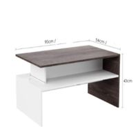 Mesa de Centro Nacion Muebles Alexa Color Marrón
