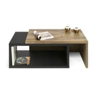 Mesa de Centro Nacion Muebles Eli Color Negro con Marrón