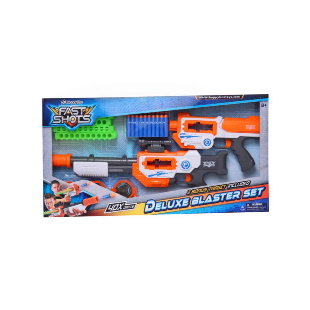 2 Lanzadores 40 Dardos Fast Shots