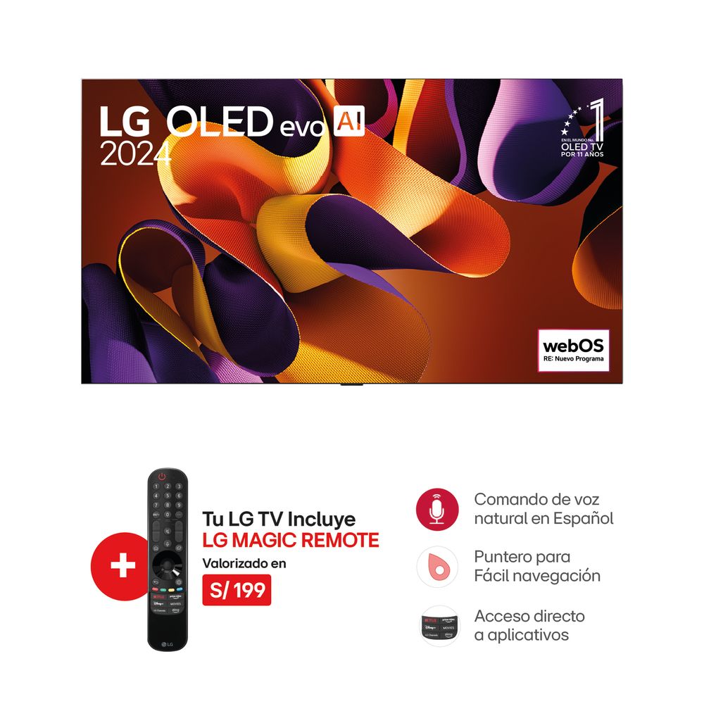 Televisor Lg 55"" Oled55G4Psa Oled Evo 4K (2024)