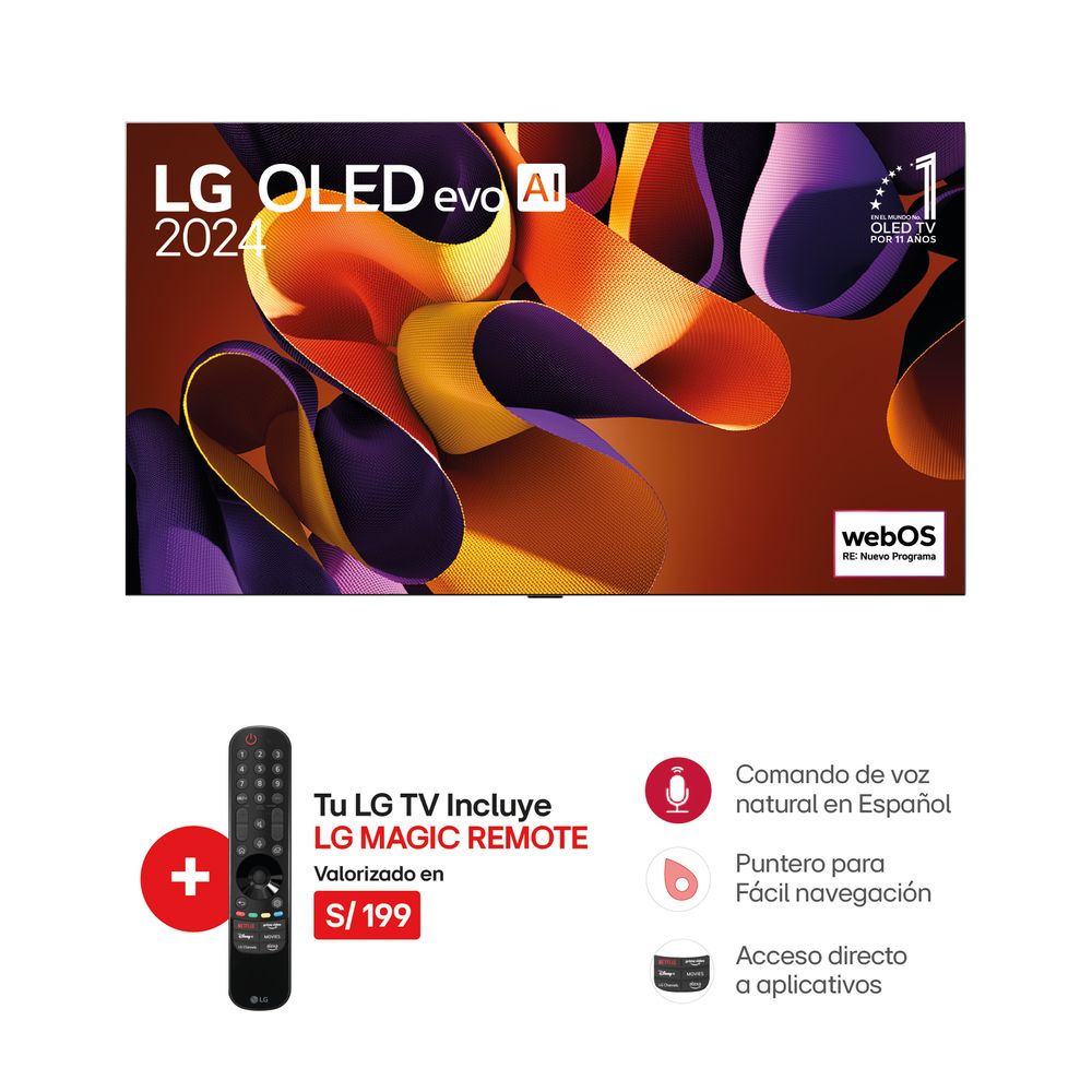 Televisor Lg 65"" Oled65G4Psa Oled Evo 4K (2024)