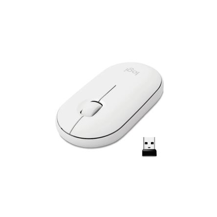 Mouse Logitech Pebble M350 Inalámbrico Blanco