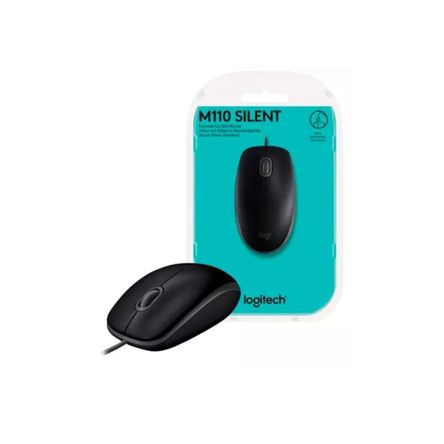 Mouse Logitech M110 Silent Usb Negro