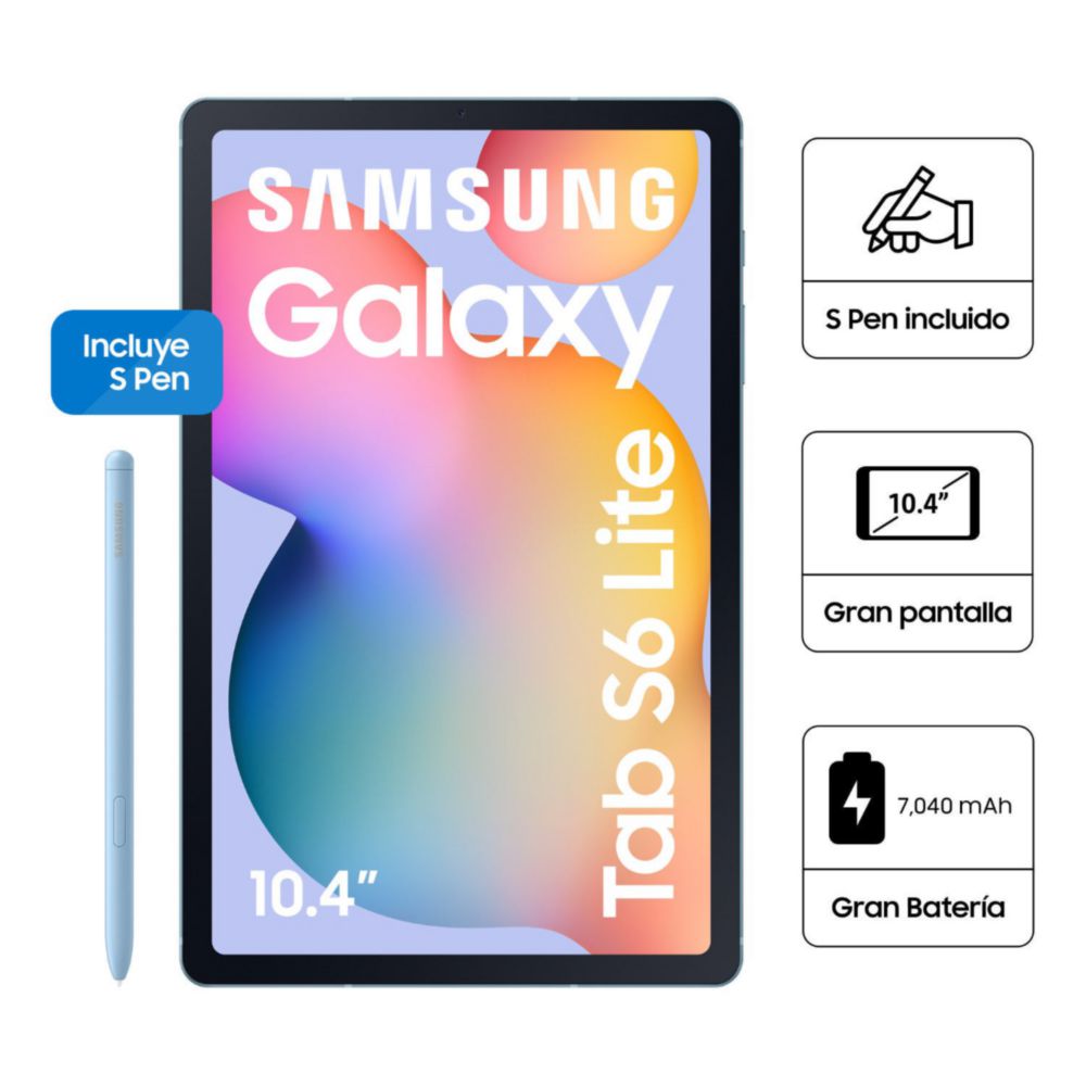 Galaxy Tab S6 Lite 10.4"" 128GB SSD 4GB RAM SM-P620NZIEPEO Light Green