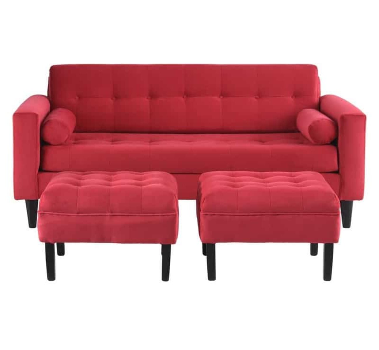 Juego de Sala Apple Red 2 con 2 Banquetas