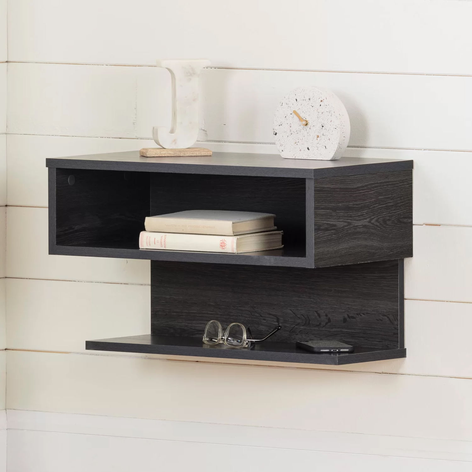 Velador Flotante Miller Ventitas Home Color Carbón