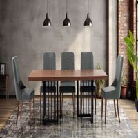Comedor Dmuebles 6 sillas Burgos - Gris