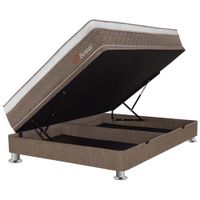 Cama Box Tarima Pistones FORLI Boreal SS Pocket 2 Plazas + 2 Almohadas + Protector