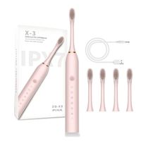 Cepillo Dental Electrico Limpieza Bucal Recargable Niños Adultos Rosa