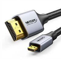 Cable Micro Hdmi a Hdmi 3 Metros NETCOM 2.0 4K 60 Hz ULTRA HD eARC