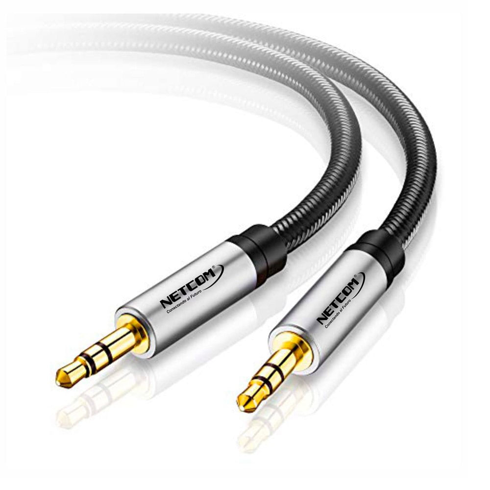Cable de Audio Plug a Plug 3.5mm TRS de 5 Metros NETCOM | Promart.pe ...