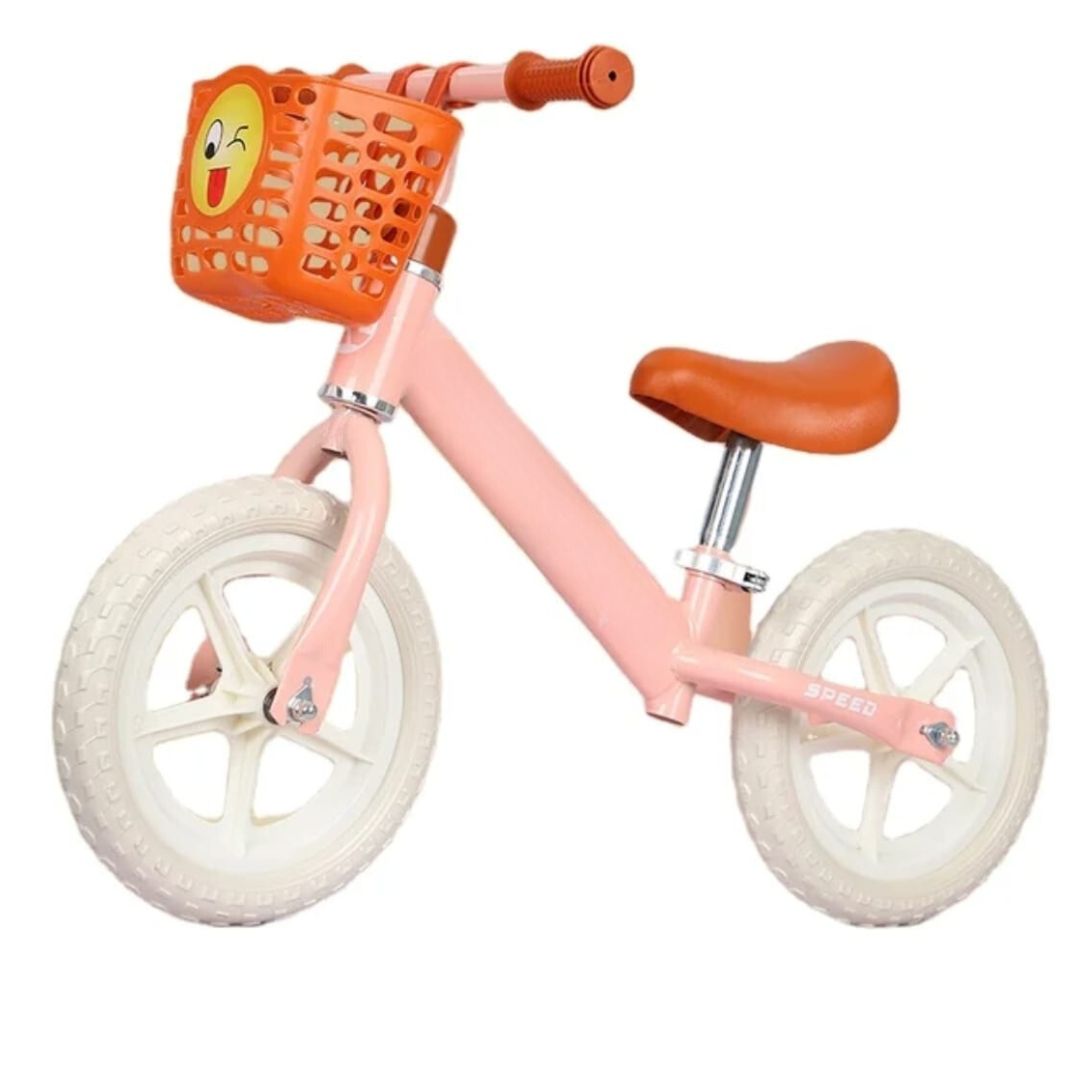 Bicicleta Balance Lux Para Niños con Canastilla Color Pastel