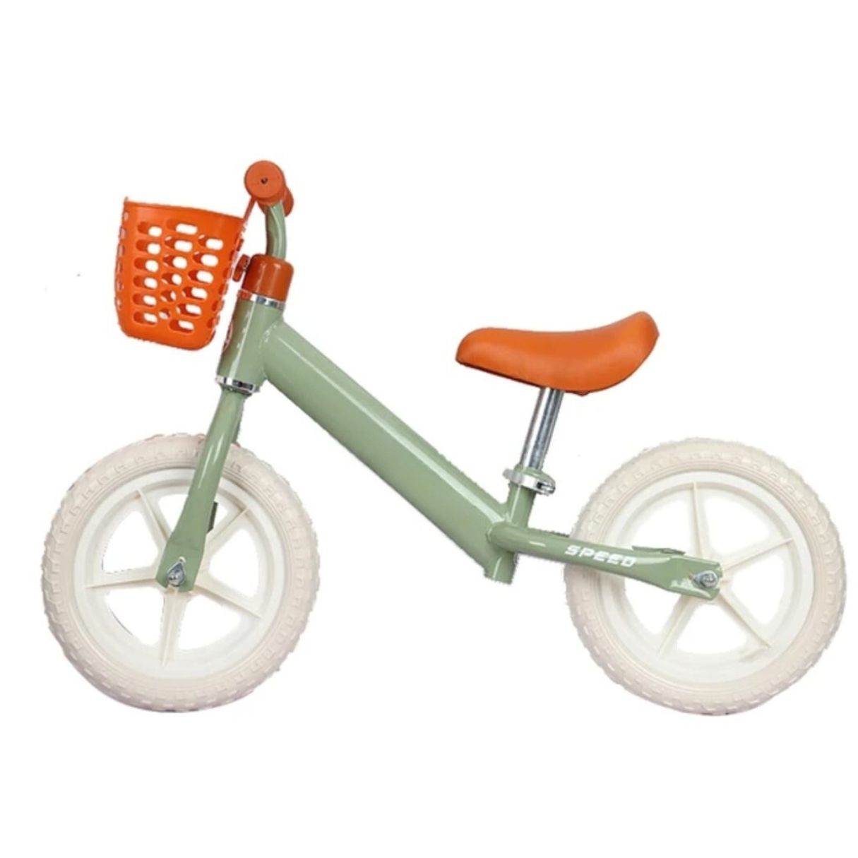 Bicicleta Balance Lux Para Niños con Canastilla Verde Light