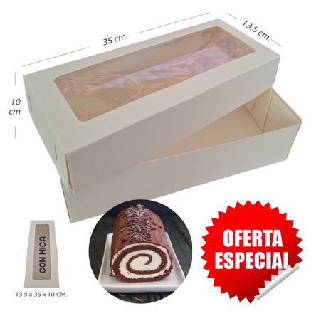 50 Cajas de Pionono Keke Ingles de 35 cm. de Largo