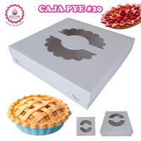 100 Cajas de Pye de 20 cm. para Repostería