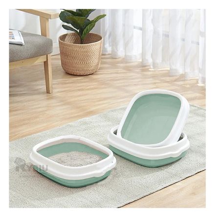 Arenero Adaptable para Mascotas 48x40x12.5 Verde Y+Agendita Arenero Adaptable para Mascotas 48x40x12.5 Verde Y+Agendita