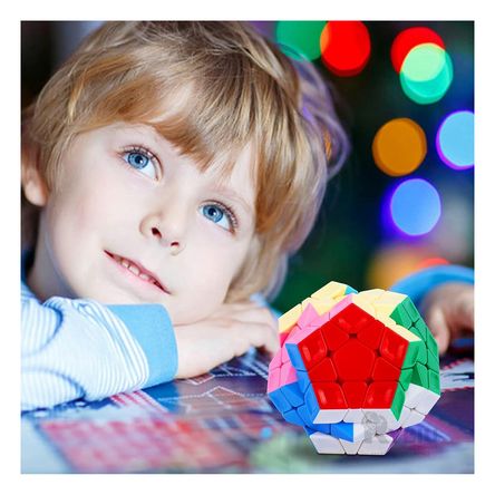 Cubo Moderno Rubik de 12 Caras Multicolor Y+Papel de Regalo Cubo Moderno Rubik de 12 Caras Multicolor Y+Papel de Regalo