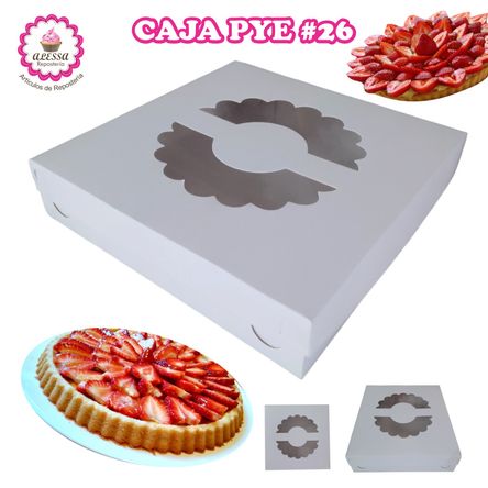 100 Cajas de Pye de 26 cm. para Repostería