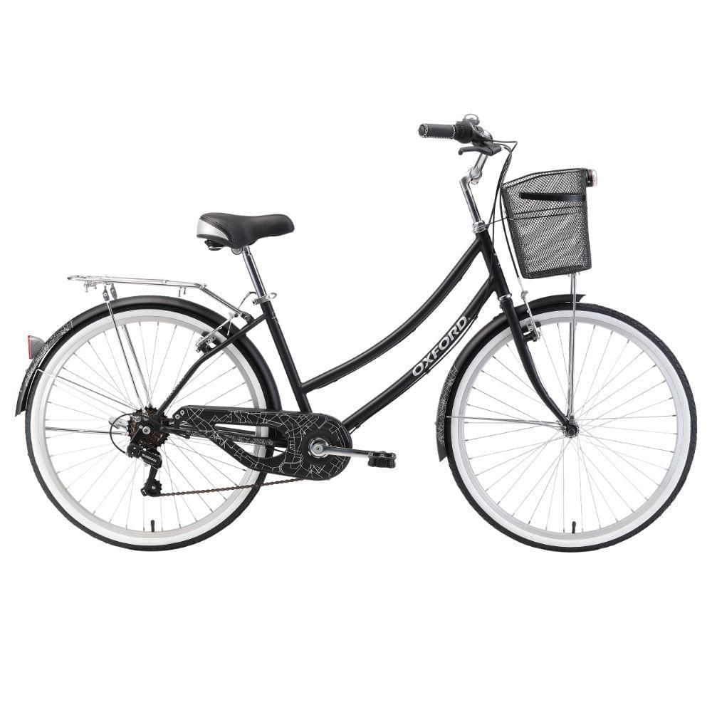 Bicicleta Oxford Cyclotour 6V M Negro Aro 26 Negro/Blanco