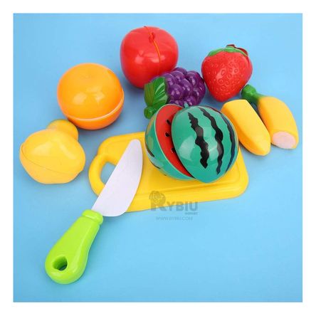 Pack de Frutas con Tabla de Picar Didactico Multicolor