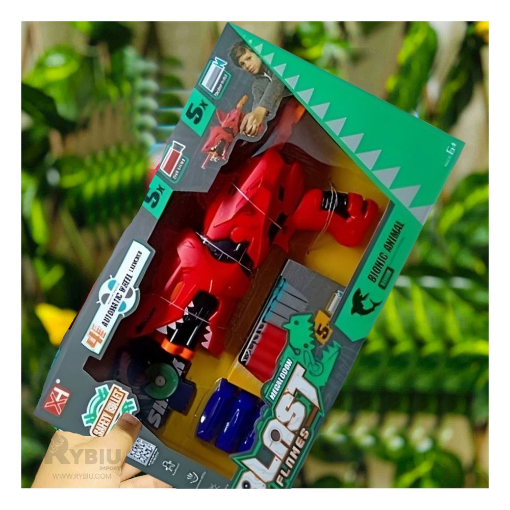 Juguete Lanza Dardos en Forma de Tiburon para Niños de Rojo Juguete Lanza Dardos en Forma de Tiburon para Niños de Rojo