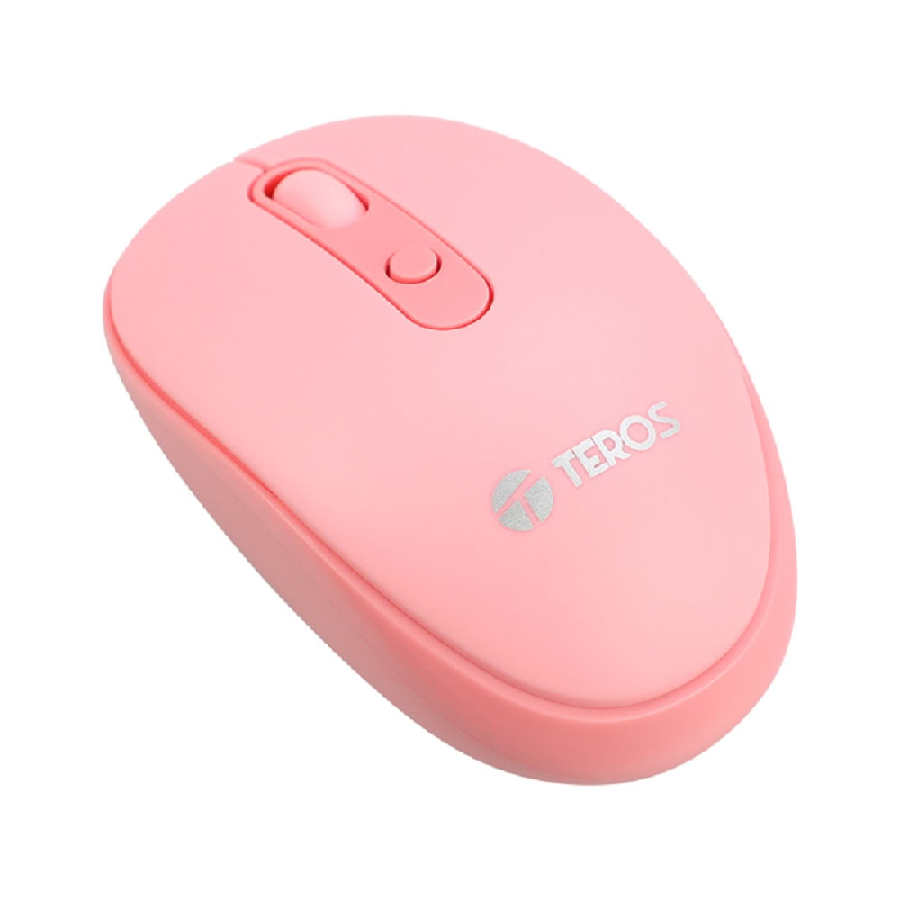 Mouse óptico Inalámbrico TEROS TE5075 Rosado 1600dpi Mouse óptico Inalámbrico TEROS TE5075 Rosado 1600dpi