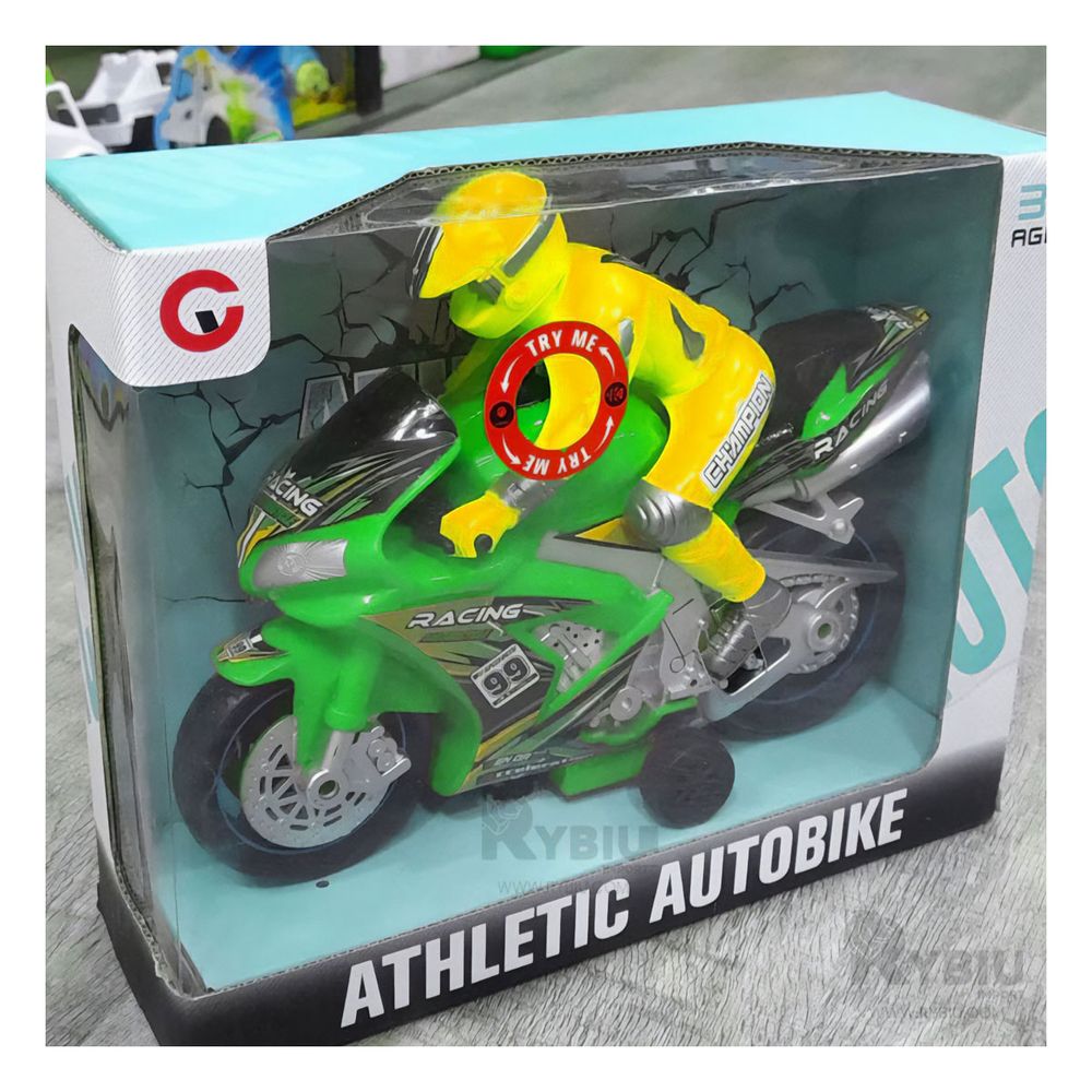 Moto Atletica de Juguete para Niños en Modelo de Color Verde Moto Atletica de Juguete para Niños en Modelo de Color Verde