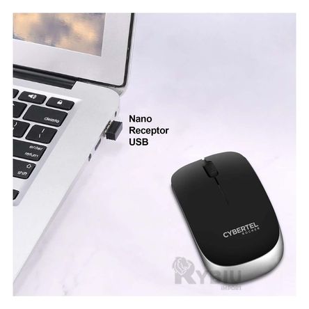 Mouse Elegante para Profesionales en Negro Y+Stickers