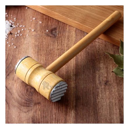 Martillo Compacto para Cocina de Madera Y+Stickers